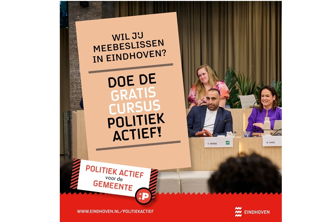 Gratis cursus Politiek Actief voor inwoners van Eindhoven